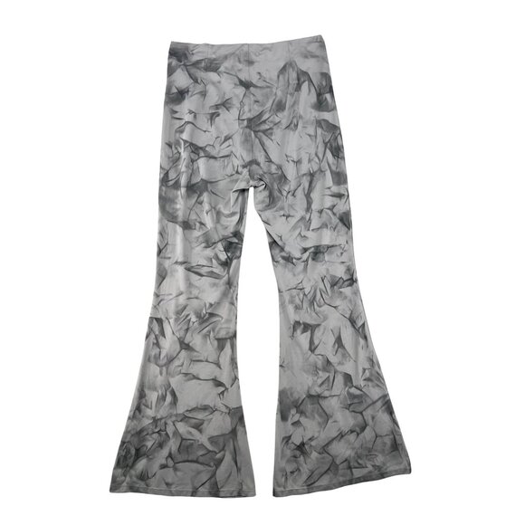 Halara Tie-Dye Yoga Flared High Waisted Pants Gray & Black Size Large - Picture 4 of 14